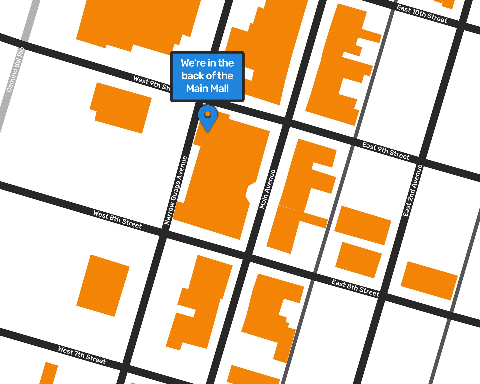 Map of Where RGPs is: 835 Main Ave #107B